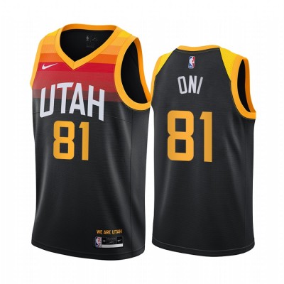 Nike Utah Jazz #81 Miye Oni Black Youth NBA Swingman 2020-21 City Edition Jersey